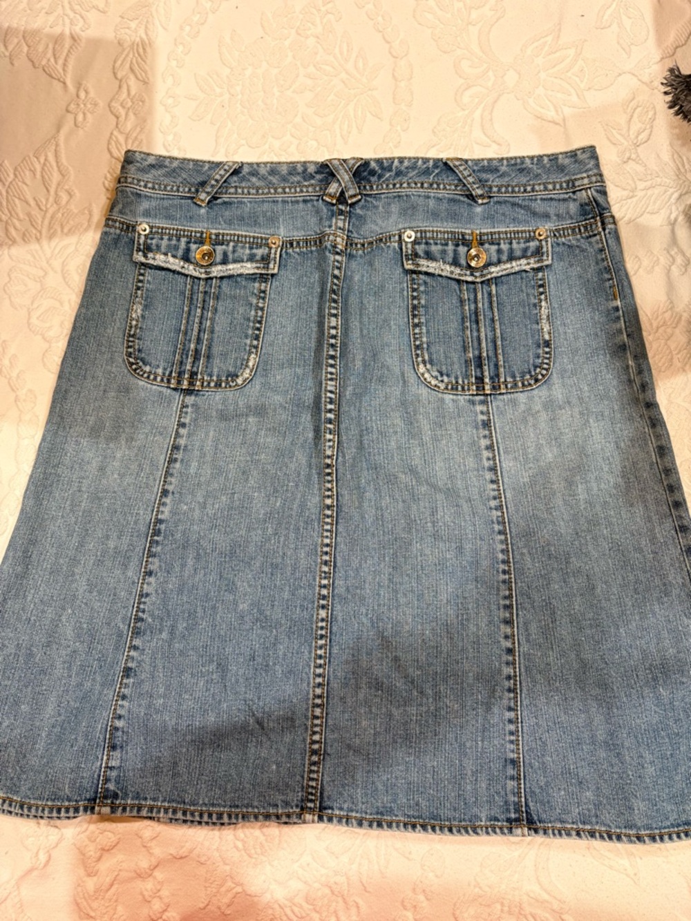 Banana Republic Light Blue Denim A-Line Skirt
